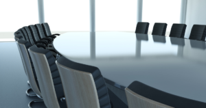 board room, empty chairs, corporate